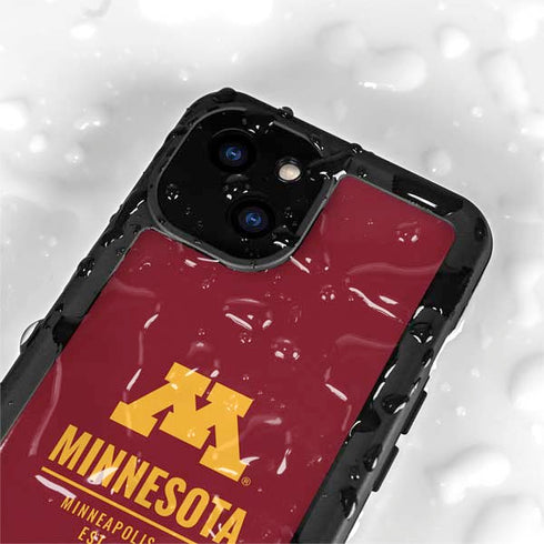 University of Minnesota Minneapolis MN Est 1851 iPhone 15 Plus Waterproof Case